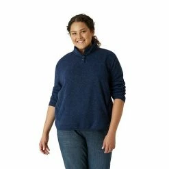 Plus Size Eddie Bauer Ember Mockneck Fleece Sweatshirt Heather Gray -Eddie Bauer Shop unnamed file 1016