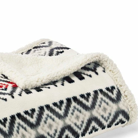 Eddie Bauer Printed Throw Blue 5 Eddie Bauer Printed Throw Blue - Image 3