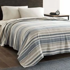 Eddie Bauer Herringbone Stripe Blanket Blue -Eddie Bauer Shop unnamed file 1096