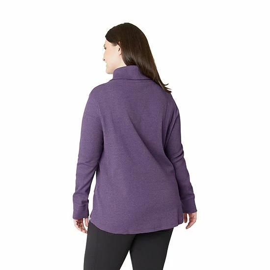 Plus Size Eddie Bauer Thermal Funnelneck Top Eggplant 4 Plus Size Eddie Bauer Thermal Funnelneck Top Eggplant - Image 2