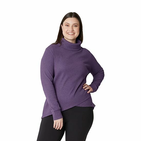 Plus Size Eddie Bauer Thermal Funnelneck Top Eggplant 7 Plus Size Eddie Bauer Thermal Funnelneck Top Eggplant - Image 5