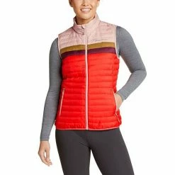 Women's Eddie Bauer Microlight Packable Down Vest Pale Pink -Eddie Bauer Shop unnamed file 1118