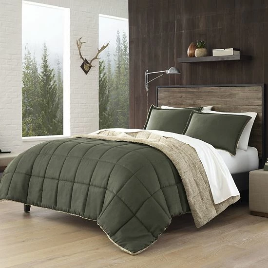 Eddie Bauer Sherwood Pine Reversible Comforter Set Green 7 Eddie Bauer Sherwood Pine Reversible Comforter Set Green - Image 5