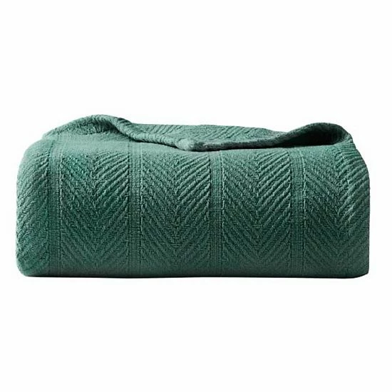 Eddie Bauer Herringbone Green Blanket 3 Eddie Bauer Herringbone Green Blanket
