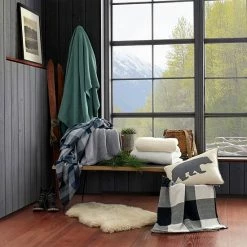Eddie Bauer Windsor Stripe Blue Blanket -Eddie Bauer Shop unnamed file 1254
