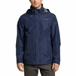 Men's Eddie Bauer Rainfoil Packable Jacket Med Indigo