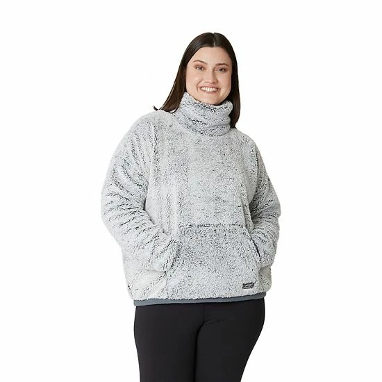 Plus Size Eddie Bauer Funnel-Neck Plush Sweatshirt Medium Heather Gray 3 Plus Size Eddie Bauer Funnel-Neck Plush Sweatshirt Medium Heather Gray