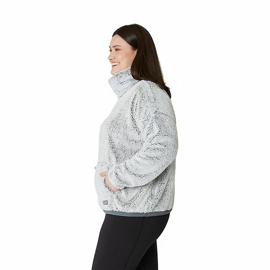 Plus Size Eddie Bauer Funnel-Neck Plush Sweatshirt Medium Heather Gray 5 Plus Size Eddie Bauer Funnel-Neck Plush Sweatshirt Medium Heather Gray - Image 3