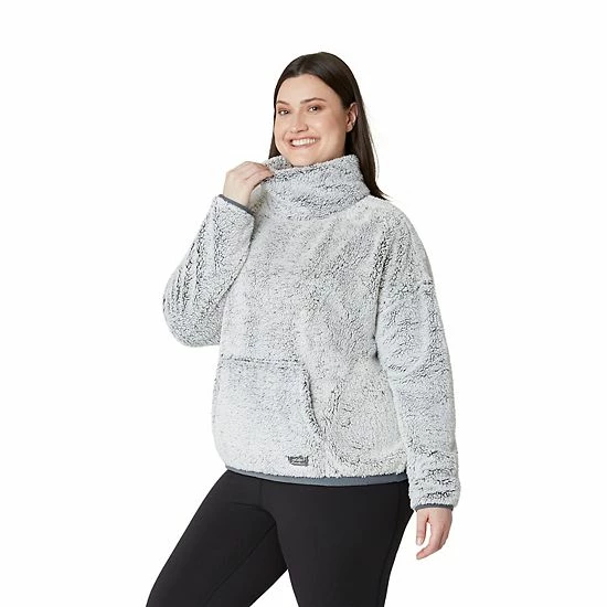 Plus Size Eddie Bauer Funnel-Neck Plush Sweatshirt Medium Heather Gray 6 Plus Size Eddie Bauer Funnel-Neck Plush Sweatshirt Medium Heather Gray - Image 4