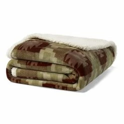Eddie Bauer Copper Creek Ultra Soft Plush Sherpa Throw Brown -Eddie Bauer Shop unnamed file 1459