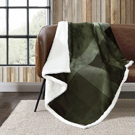 Eddie Bauer Pine Plaid Throw 4 Eddie Bauer Pine Plaid Throw - Image 2