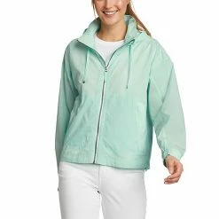 Plus Size Eddie Bauer Windpac Hood Packable Rain Jacket Light Aqua -Eddie Bauer Shop unnamed file 1490