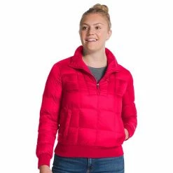 Women's Eddie Bauer Stratuslite Heritage Down Anorak Jacket Salsa