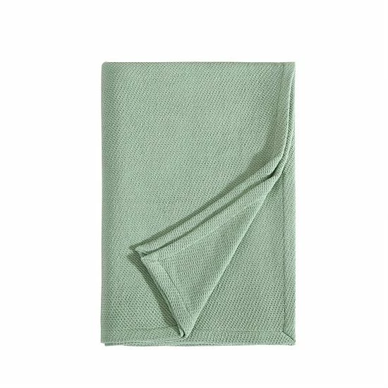 Eddie Bauer Textured Twill Solid Blanket Green 7 Eddie Bauer Textured Twill Solid Blanket Green - Image 5