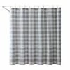 Eddie Bauer Cabin Plaid Shower Curtain Gray