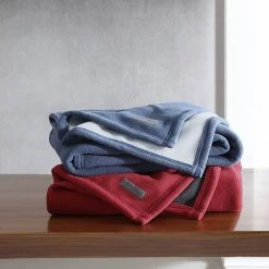 Eddie Bauer Reversible Solid Throw Blue -Eddie Bauer Shop unnamed file 1615