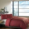 Eddie Bauer Mountain Plaid Comforter Set Red