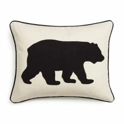 Eddie Bauer Bear Applique Twill Throw Pillow Red -Eddie Bauer Shop unnamed file 1703