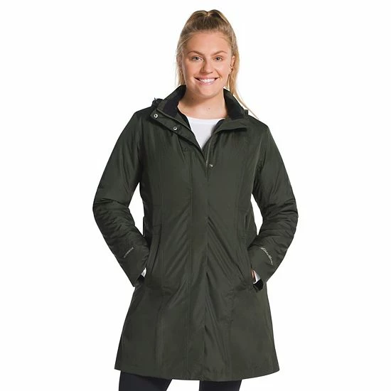 Women's Eddie Bauer Girl On The Go Insulated Trench Coat Black 6 Women's Eddie Bauer Girl On The Go Insulated Trench Coat Black - Image 4