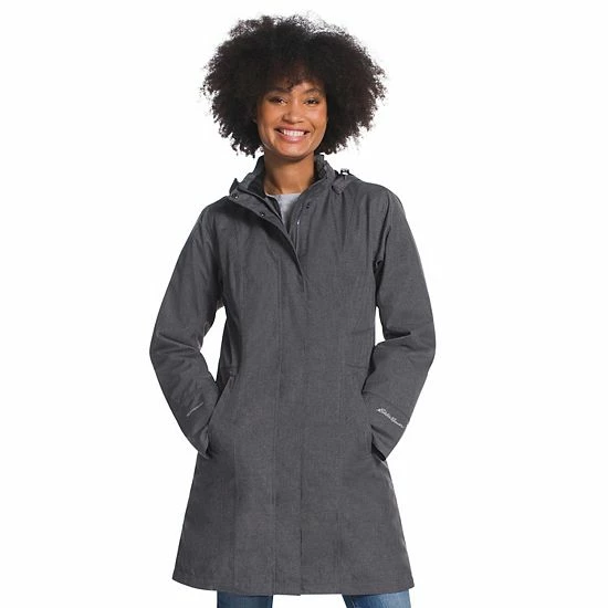 Women's Eddie Bauer Girl On The Go Insulated Trench Coat Black 9 Women's Eddie Bauer Girl On The Go Insulated Trench Coat Black - Image 7