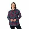 Women's Eddie Bauer Plush-Lined Plaid Shacket Eggplant Navy Plaid -Eddie Bauer Shop unnamed file 276