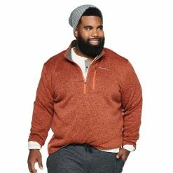 Big & Tall Eddie Bauer Radiator Fleece Quarter-Zip Pullover Jacket Saddle -Eddie Bauer Shop unnamed file 292