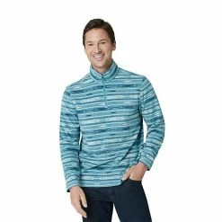 Men's Eddie Bauer Venture Fleece Quarter Zip Pullover Teal -Eddie Bauer Shop unnamed file 295