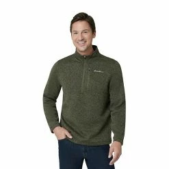 Men's Eddie Bauer Radiator Quarter Zip Pullover Forest Night -Eddie Bauer Shop unnamed file 30
