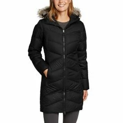Women's Eddie Bauer Classic 2.0 Faux-Fur Hood Down Parka Atlantic