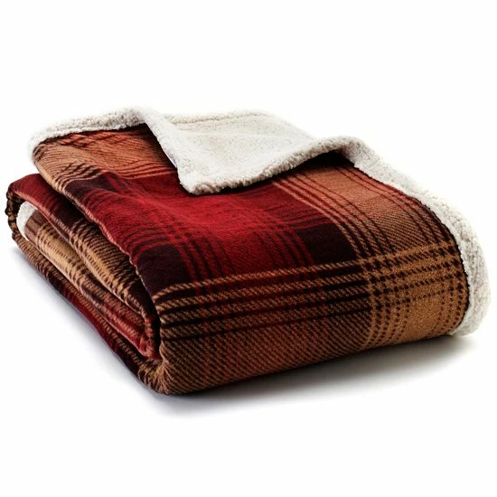 Eddie Bauer Sherpa Throw Steel 7 Eddie Bauer Sherpa Throw Steel - Image 5