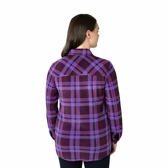 Women's Eddie Bauer Quest Print Shirt Blue Purple Stripe 4 Women's Eddie Bauer Quest Print Shirt Blue Purple Stripe - Image 2