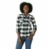 Women's Eddie Bauer Everyday Flex Flannel Shirt Pop Pink