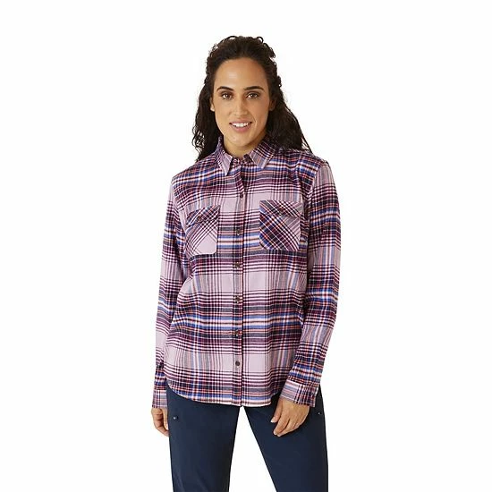Women's Eddie Bauer Everyday Flex Flannel Shirt Pop Pink 6 Women's Eddie Bauer Everyday Flex Flannel Shirt Pop Pink - Image 4