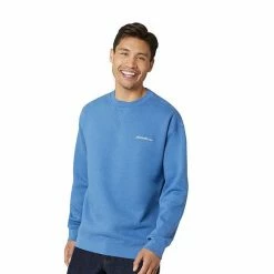 Men's Eddie Bauer Signature Logo Sweatshirt Medium Indigo -Eddie Bauer Shop unnamed file 415