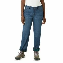 Women's Tall Eddie Bauer Lined Straight-Leg Jeans Medium Wash -Eddie Bauer Shop unnamed file 443