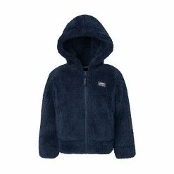 Toddler Boy Eddie Bauer High Pile Zip Hooded Jacket Navy Blue -Eddie Bauer Shop unnamed file 446