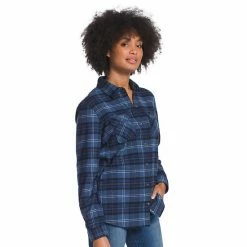 Women's Eddie Bauer Everyday Flex Flannel Shirt Raven -Eddie Bauer Shop unnamed file 450