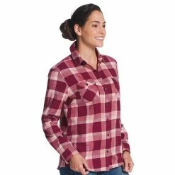Women's Eddie Bauer Everyday Flex Flannel Shirt Raven -Eddie Bauer Shop unnamed file 451