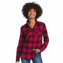 Women's Eddie Bauer Everyday Flex Flannel Shirt Raven -Eddie Bauer Shop unnamed file 452
