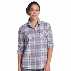 Women's Eddie Bauer Everyday Flex Flannel Shirt Raven -Eddie Bauer Shop unnamed file 455