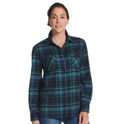 Women's Eddie Bauer Everyday Flex Flannel Shirt Raven -Eddie Bauer Shop unnamed file 456