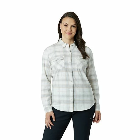 Women's Eddie Bauer Everyday Flex Flannel Shirt Pop Pink 12 Women's Eddie Bauer Everyday Flex Flannel Shirt Pop Pink - Image 10
