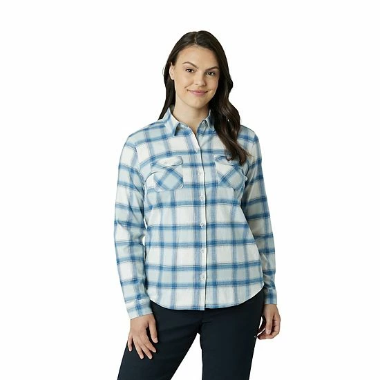 Women's Eddie Bauer Everyday Flex Flannel Shirt Pop Pink 14 Women's Eddie Bauer Everyday Flex Flannel Shirt Pop Pink - Image 12