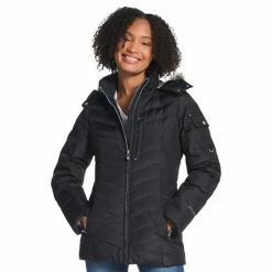 Women's Eddie Bauer Sun Valley Faux-Fur Hood Down Parka Black