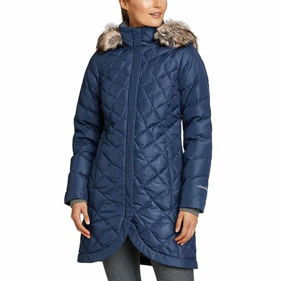 Women's Eddie Bauer Elysa Down Parka Coat Dusted Indigo 6 Women's Eddie Bauer Elysa Down Parka Coat Dusted Indigo - Image 4