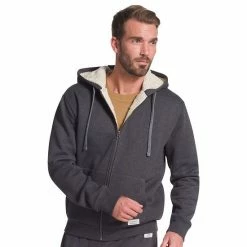 Men's Eddie Bauer Signature Sherpa-Lined Fleece Hoodie Charcoal Heather -Eddie Bauer Shop unnamed file 57