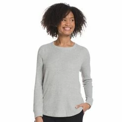 Women's Eddie Bauer Myriad Crewneck Thermal Top Rose Heather