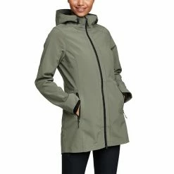 Women's Eddie Bauer Point Vista Hooded Parka Jacket Black