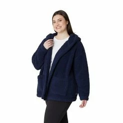 Plus Size Eddie Bauer Plush Hooded Cardigan Dark Berry -Eddie Bauer Shop unnamed file 706