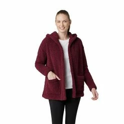 Eddie Bauer Hooded Plush Cardigan Fennel -Eddie Bauer Shop unnamed file 717